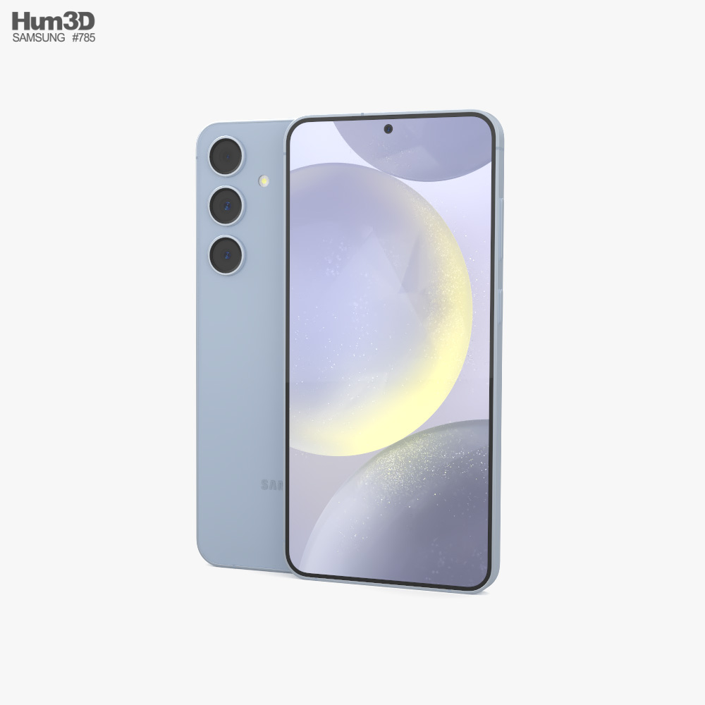 Samsung Galaxy S24 Plus Sapphire Blue 3D model - Download Phones
